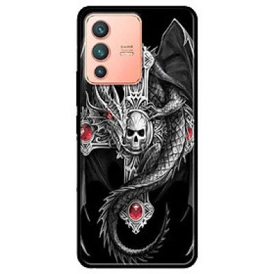 Ốp lưng dành cho Vivo V23 5G / S12 - Vivo Y15s / Y15A mẫu Ngọc Đỏ Và Rồng