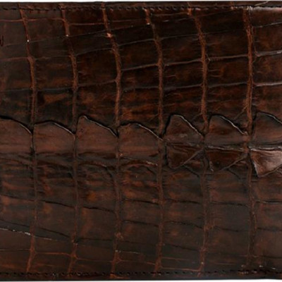 Bộ Ví & Thắt Lưng Nam Da Cá Sấu Gai Đuôi Huy Hoàng HT2242-HT4245 (23 x 11,5 cm) - Nâu Đất