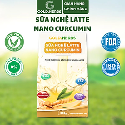 Sữa nghệ GoldzHerbs Latte Nano Curcumin – 14 gói/ 500g