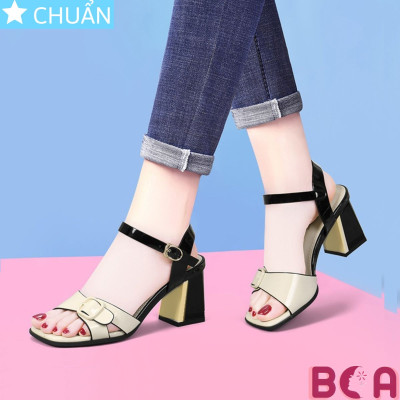 Xăng đan nữ đế vuông cao gót 5 phân RO652 ROSATA tại BCASHOP tôn dáng, tôn chân lại êm ái và năng động thời trang