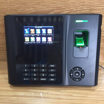 Máy chấm công vân tay và thẻ cảm ứng GIGATA  879C ( pin lưu điện) - Hàng nhập khẩu
