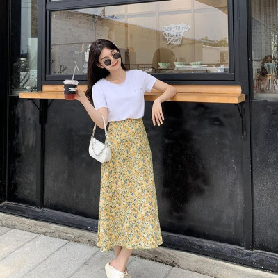 CHÂN VÁY HOA NHÍ TIGOON DỊU DÀNG - Hoa Vàng - L