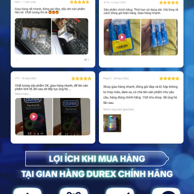 Bộ 3 hộp bao cao su Durex Naughty Chocolate hương socola, size 52mm, 3 bao/hộp