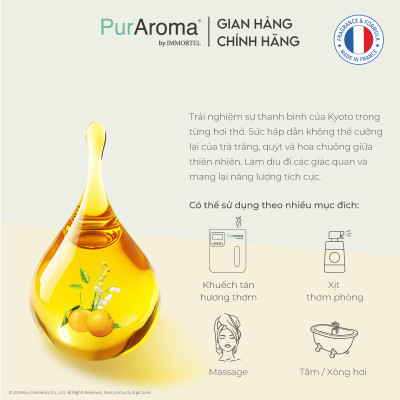 (Đậm Đặc | Chai Lớn) Tinh dầu SIGNATURE nguyên chất PurAroma by IMMORTEL - Chính hãng Pháp