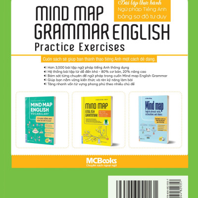 Sách - Mind Map English Grammar Practice Exercises - Bài Tập Thực Hành Ngữ Pháp Tiếng Anh Bằng Sơ Đồ Tư Duy