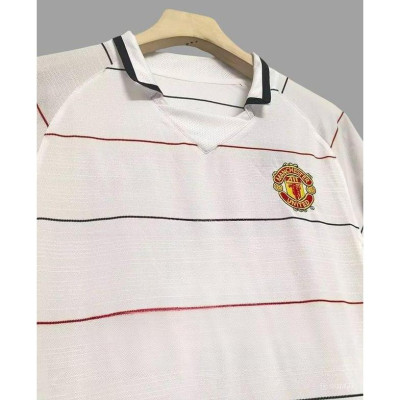 Áo Bóng Đá Retro Manchester United 2003 Dài Tay - Sân Khách Thứ 3 In Tên Ronaldo Số 7 bản cao cấp vải Cotton Polyester