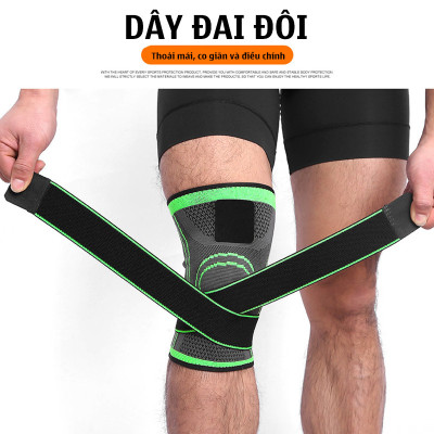 Băng bảo vệ đầu gối thể thao có dây quấn cố định khớp AOLIKES HX-7720 (Cặp)