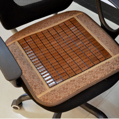 Đệm lót ghế xe hơi, xe máy, văn phòng KG241 bằng trúc cổ điển cao cấp giúp thoáng khí, chống nóng 45X45CM - Hàng chính hãng