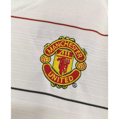 Áo Bóng Đá Retro Manchester United 2003 Dài Tay - Sân Khách Thứ 3 In Tên Ronaldo Số 7 bản cao cấp vải Cotton Polyester