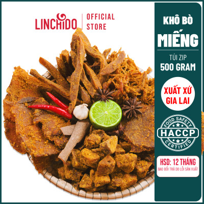 Bò khô miếng - Tùng Phương Du Ký - Loại 500 Gram (TÚI ZIP TIỆN LỢI )