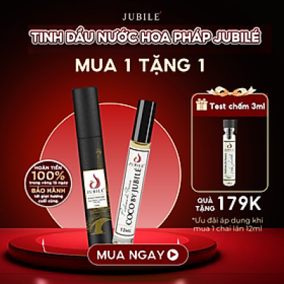 DoIce by Jubilé - Tinh dầu nước hoa Pháp nữ Dạng lăn 12ml Thơm Lâu, Sang Trọng, Quyến Rũ