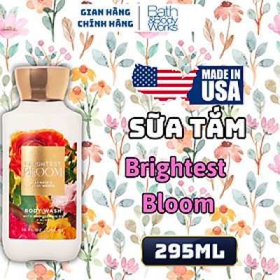 Body Mist Bath And Body Works Nam Nữ Chính Hãng Brightest Bloom, Xịt Thơm Body Toàn Thân Hương Nước Hoa 236ml