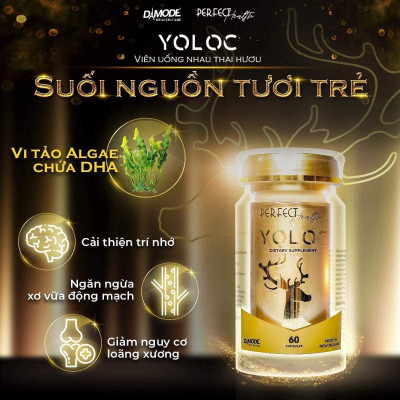 Nhau thai hưu YOLOC lọ 60 viên
