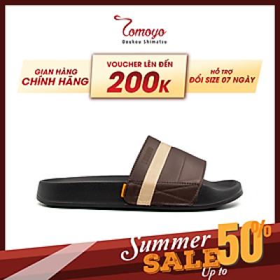 Tomoyo Dép Quai Ngang Da Microfiber Siêu Nhẹ TMD313