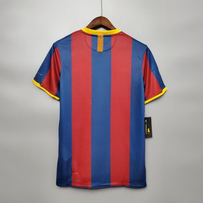 Áo Bóng Đá Retro Barcelona 2010 - Sân Nhà bản cao cấp vải Cotton Polyester