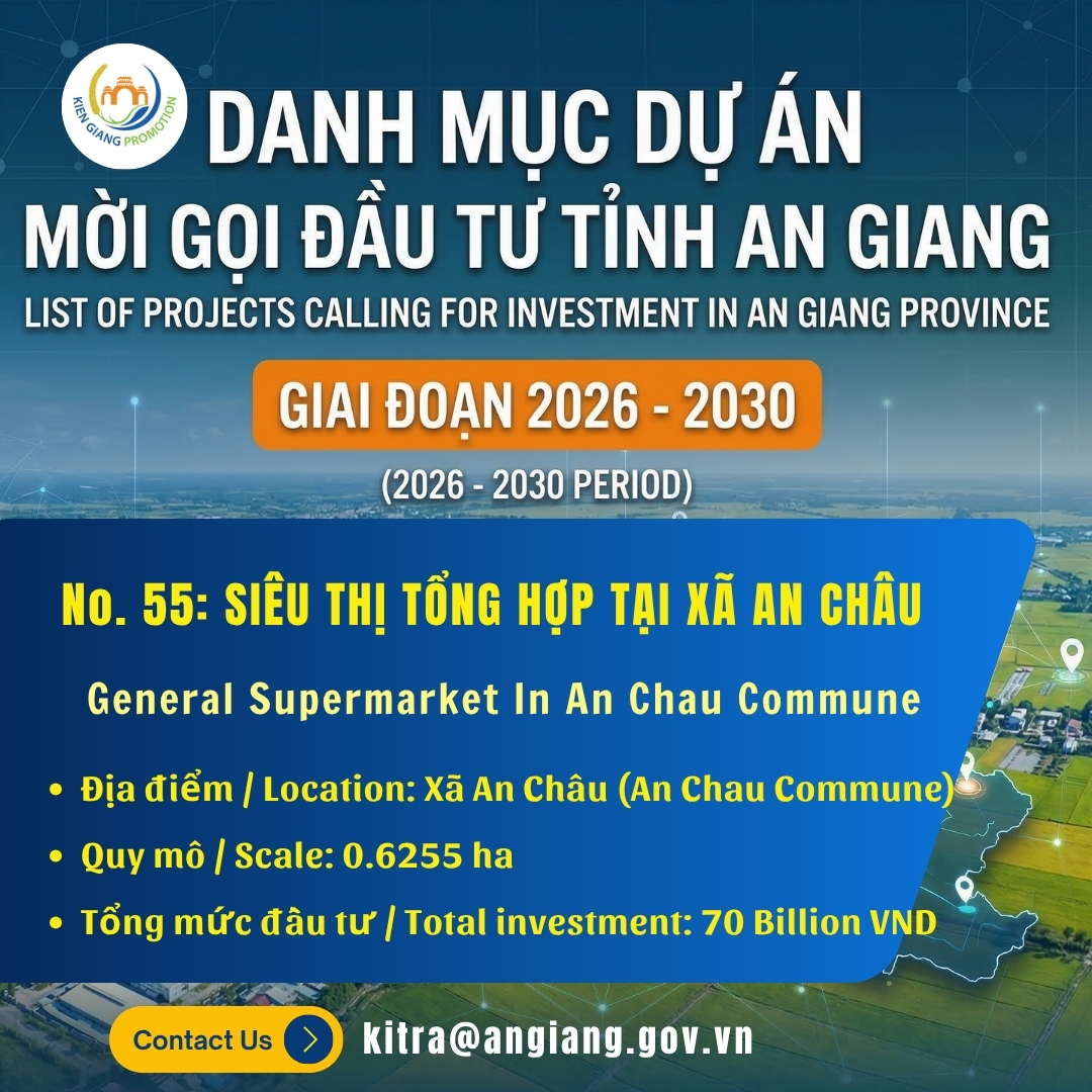 No. 55: Siêu Thị Tổng Hợp - Xã An Châu | Đầu Tư An Giang 2026-2030