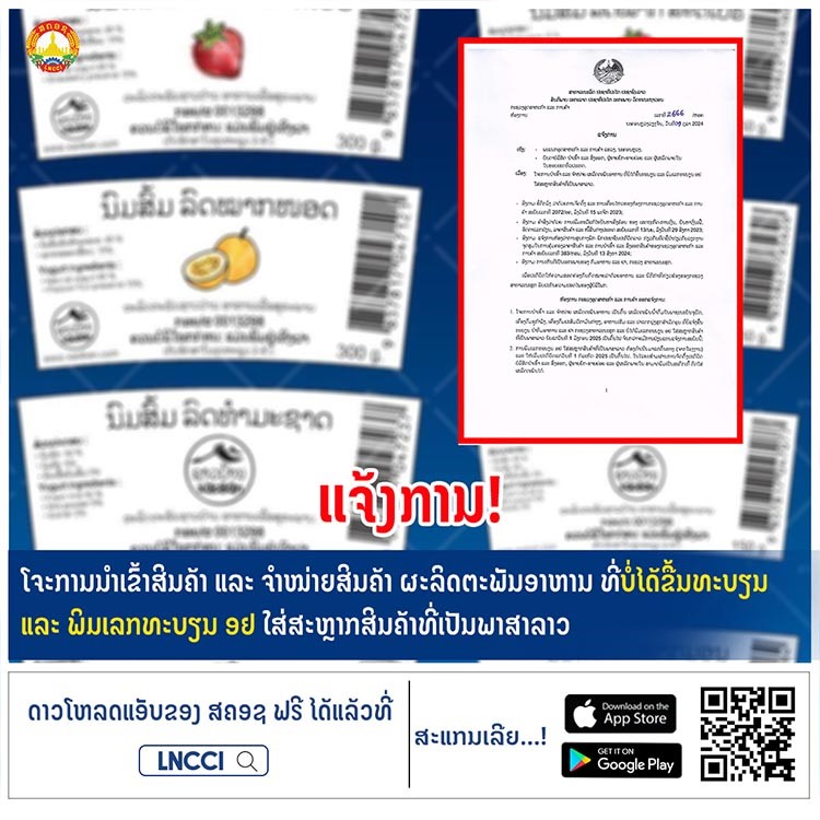 Notification Of The Ministry Of Industry And Commerce NO. 2666/MOIC