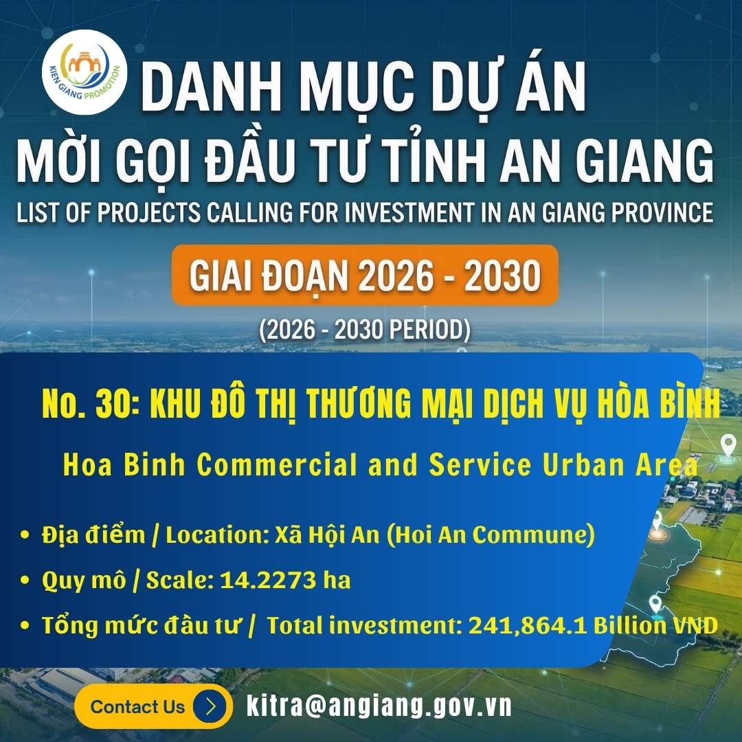 No. 21: Khu Đô Thị Thương Mại Dịch Vụ Hòa Bình | Đầu Tư An Giang 2026-2030