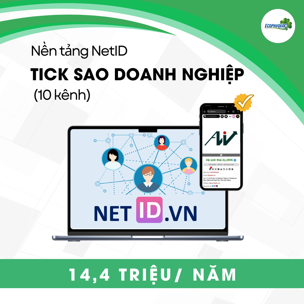 Tài Khoản NetID Tick Sao Doanh Nghiệp (10 kênh)