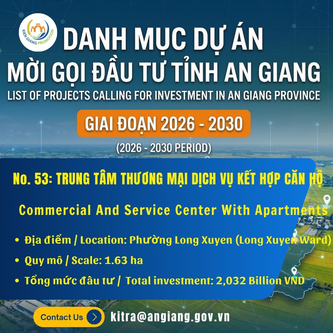 No. 44: Trung Tâm Thương Mại Dịch Vụ Kết Hợp Căn Hộ | Đầu Tư An Giang 2026–2030
