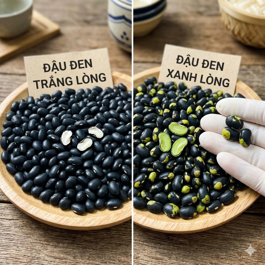 So Sánh Đậu Đen Xanh Lòng và Đậu Đen Trắng Lòng: Loại Nào Tốt Hơn?