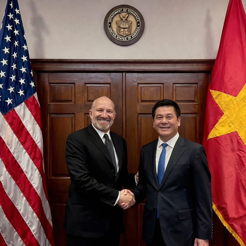 Bộ Trưởng Nguyễn Hồng Diên Làm Việc Với Bộ Trưởng Thương Mại Hoa Kỳ Howard Lutnick