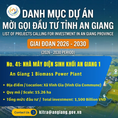 No. 41: Nhà Máy Điện Sinh Khối An Giang I | Đầu Tư An Giang 2026–2030