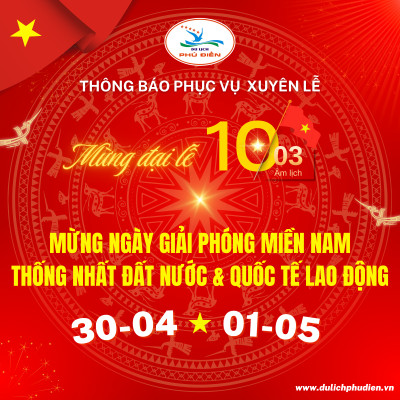 Chào Mừng Đại Lễ Giỗ Tổ Hùng Vương & Đại Lễ 30/04 - 01/05/2026