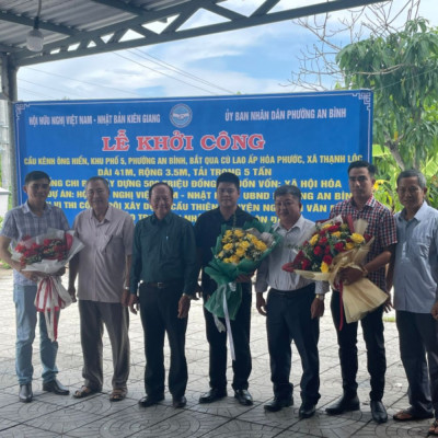 Lễ Khởi Công Cầu Kênh Ông Hiển, Khu Phố 5, Phường An Bình, Bắt Qua Cù Lao Ấp Hòa Phước, Xã Thạnh Lộc, Huyện Châu Thành, Tỉnh Kiên Giang