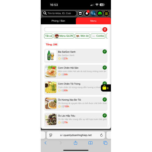 Các tính năng của Phần mềm Order tính giờ tự động