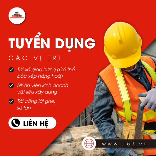 Rạch Giá - An Giang: Tuyển Dụng Nhân Sự Tại Vật Liệu Xây Dựng 159