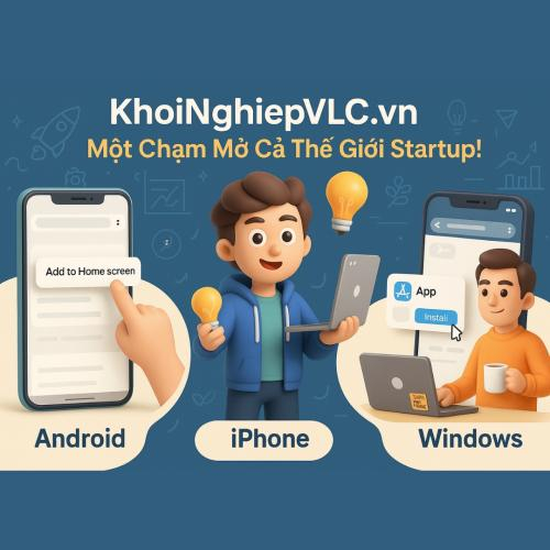 KhoiNghiepVLC.vn – Một Chạm Mở Cả Thế Giới Startup
