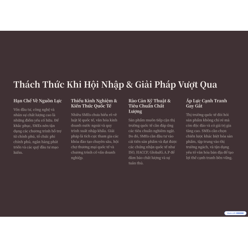 3. Thách thức khi hội nhập và cách doanh nghiệp vượt qua