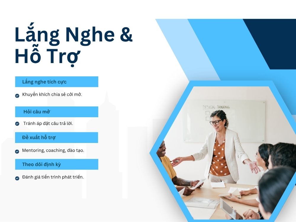 4. Lắng nghe và hỗ trợ thành viên