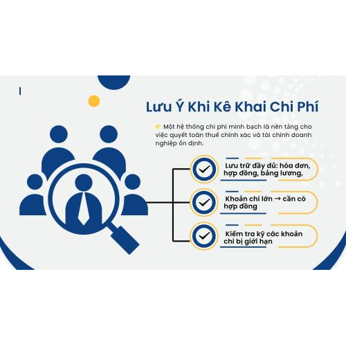 4. Lưu ý khi kê khai chi phí