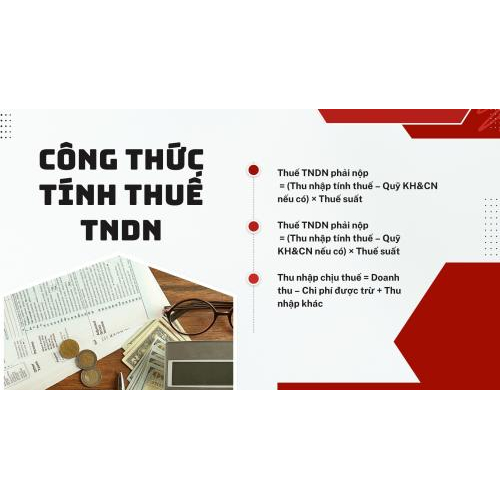 1. Công thức tính thuế TNDN