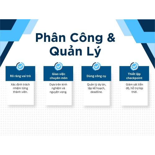 3. Phân công công việc và quản lý thời gian
