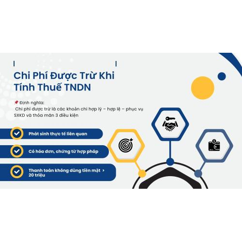 1. Chi phí được trừ khi tính thuế TNDN là gì?