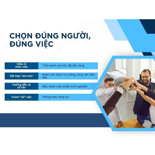 2. Chọn đúng người, đúng việc