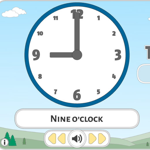(Game Tiếng Anh) Trò chơi nhận biết Thời gian
