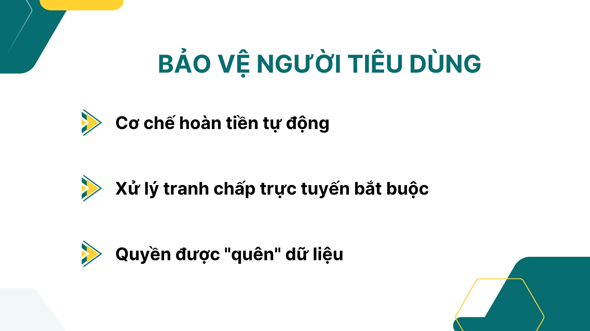 3. Bảo vệ Người tiêu dùng (NTD) Tăng cường
