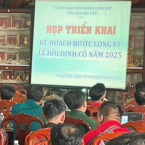 Thị Trấn Long Hải Họp Rà Soát Kế Hoạch Rước Long Vị