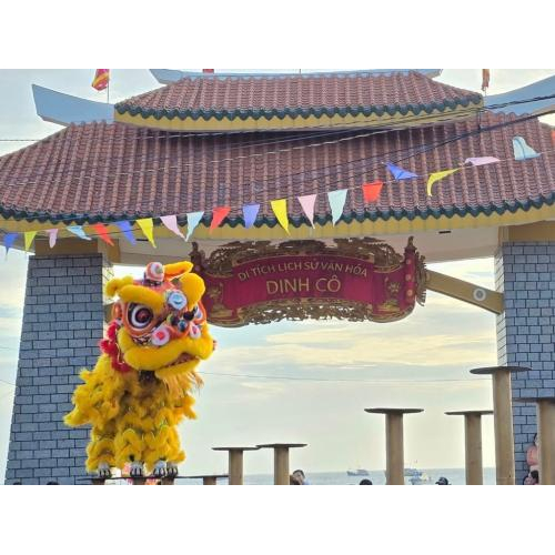 Các đoàn Lân biểu diễn