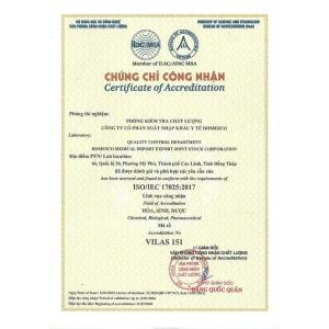 Bộ Giấy Tờ - Chứng Nhận Sản Phẩm Công Ty TNHH MTV Hệ Sinh Thái VOS