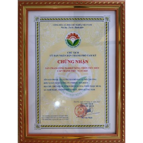 Giấy chứng nhận sản phẩm công nghiệp nông thôn tiêu biểu