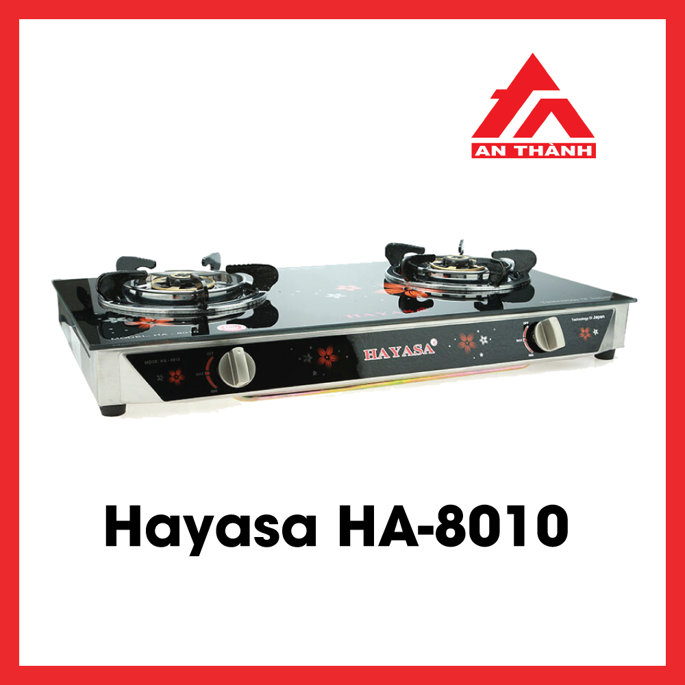 19Hb110cD507A41 Bếp Gas Đôi Kiếng Cường Lực - Hayasa HA8010