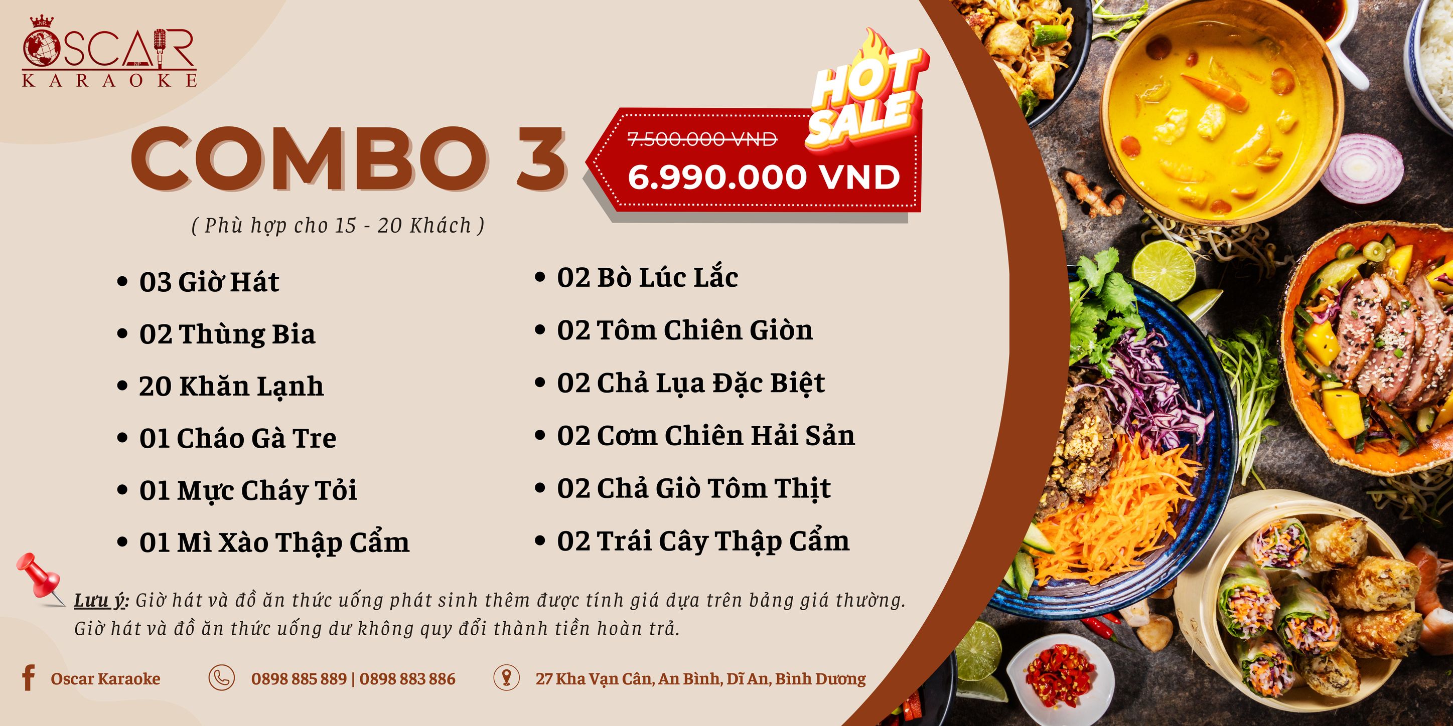 combo đa dạng