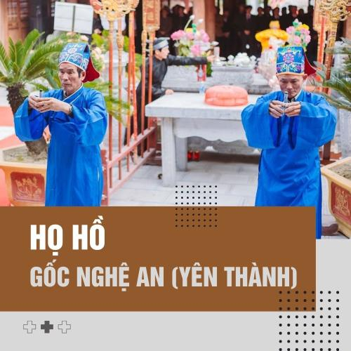 Họ Hồ Gốc Nghệ An (Yên Thành)