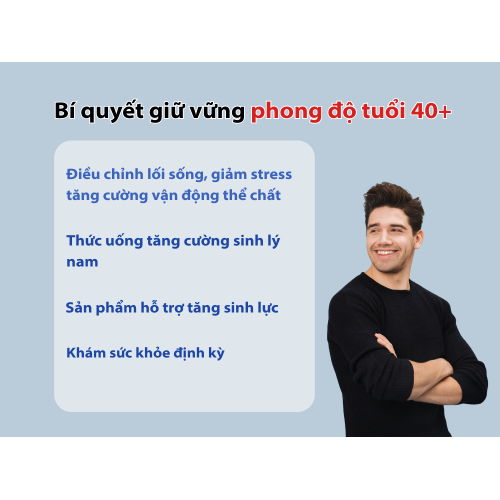 Bí quyết giữ vững phong độ tuổi 40+