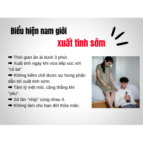 2. Biểu hiện xuất tinh sớm